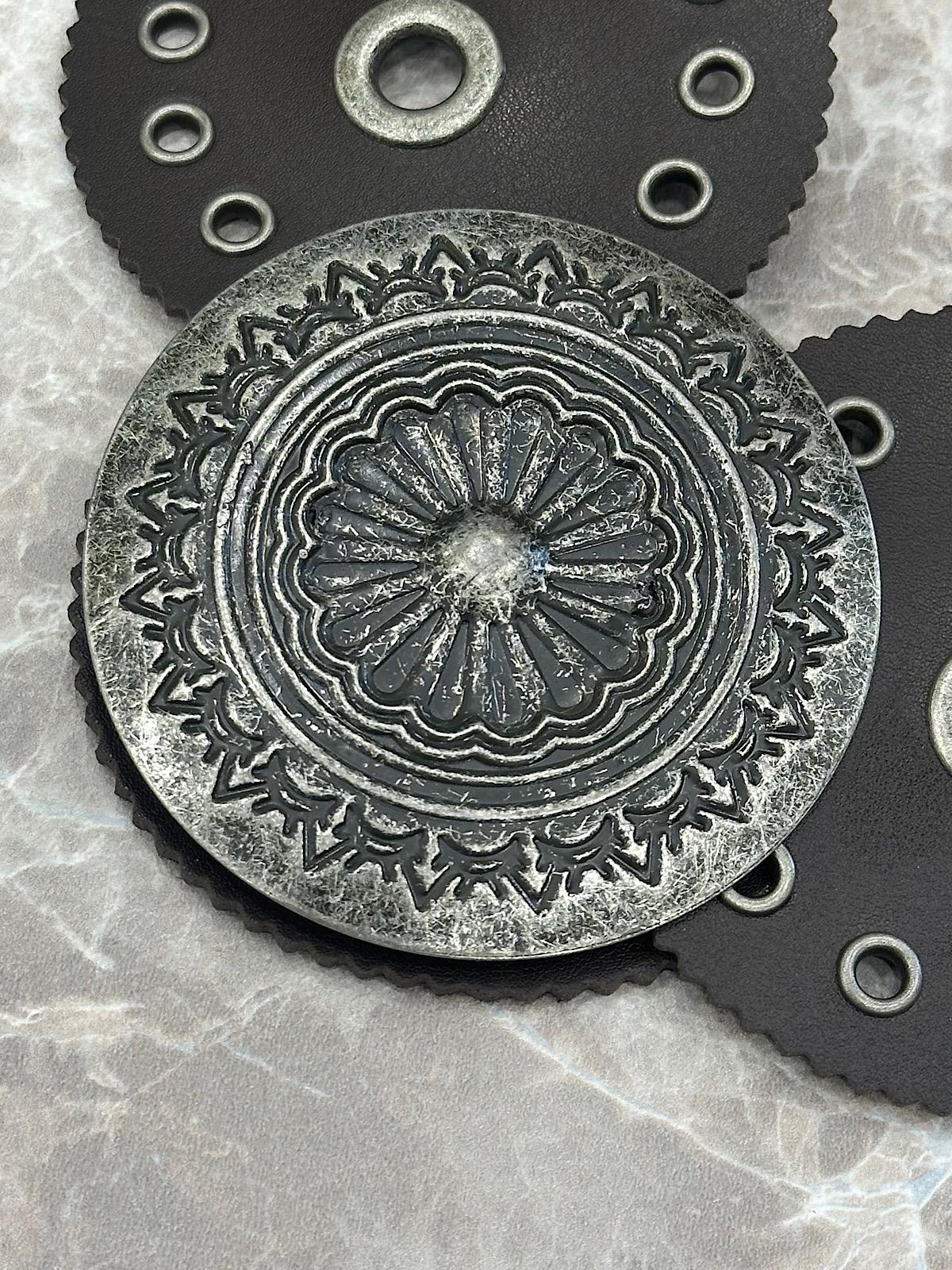 Kabartma Metal Tokalı Kemer KAHVE