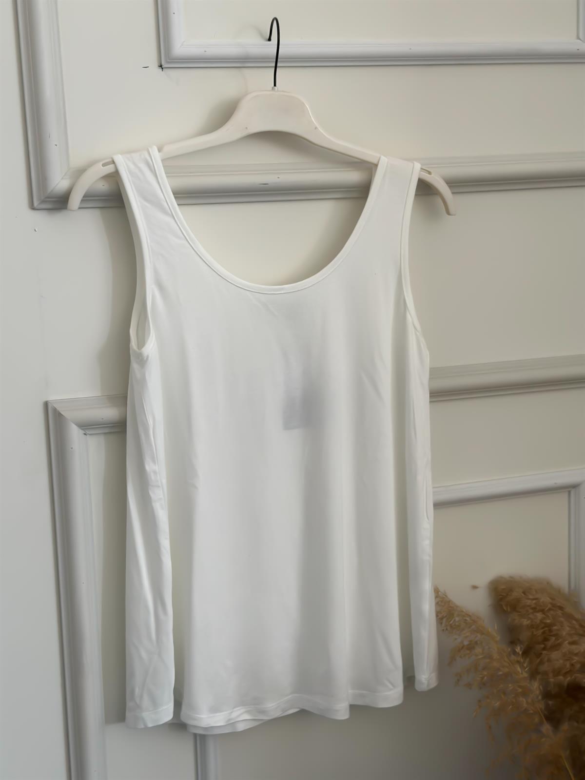 Kalın Askılı Penye Atlet BEYAZ