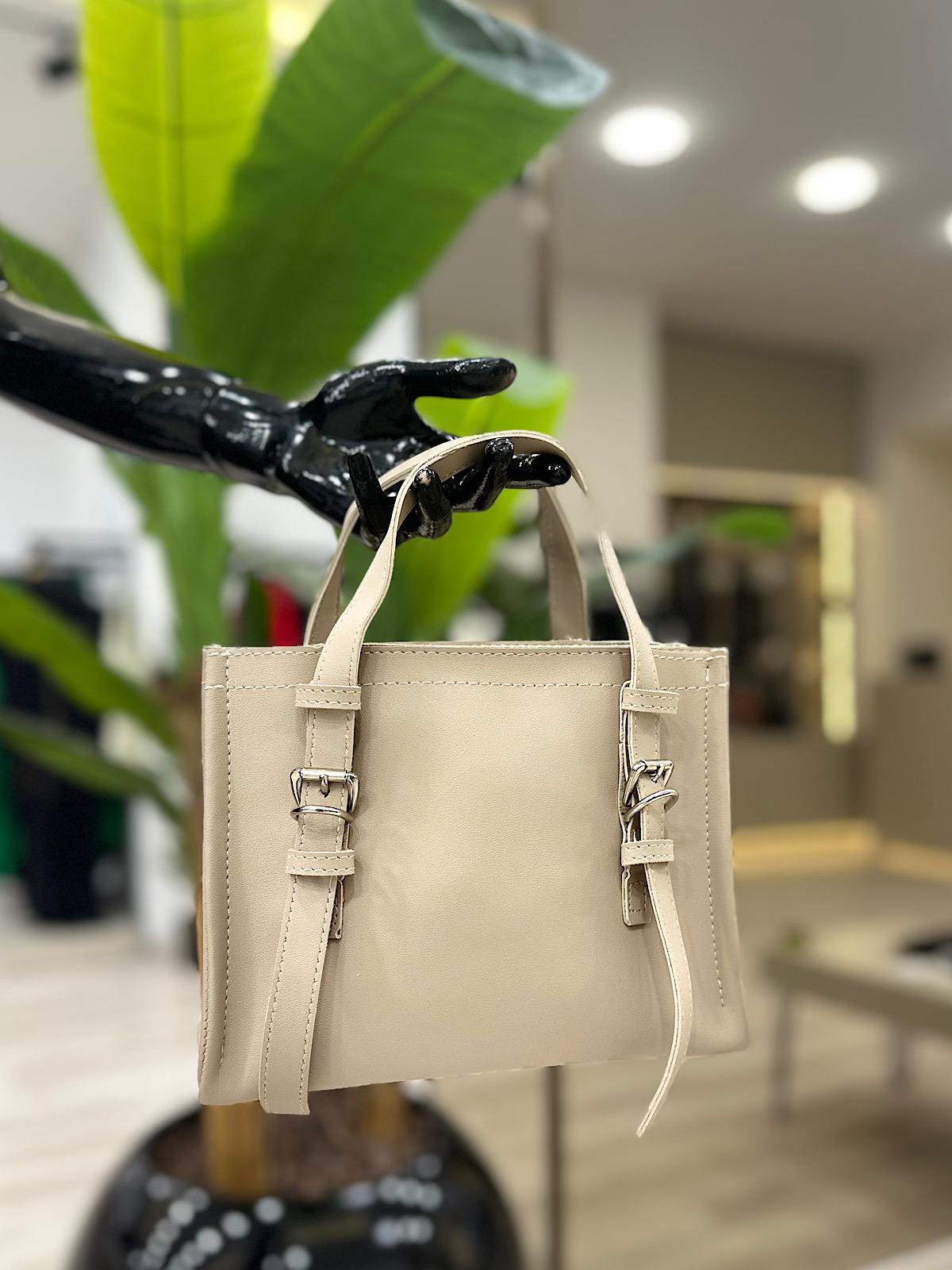 Kemer Detaylı Çanta BEJ