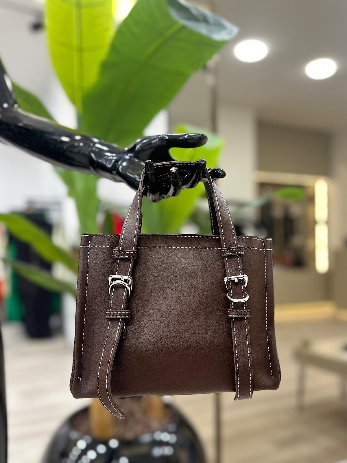 Kemer Detaylı Çanta KAHVE