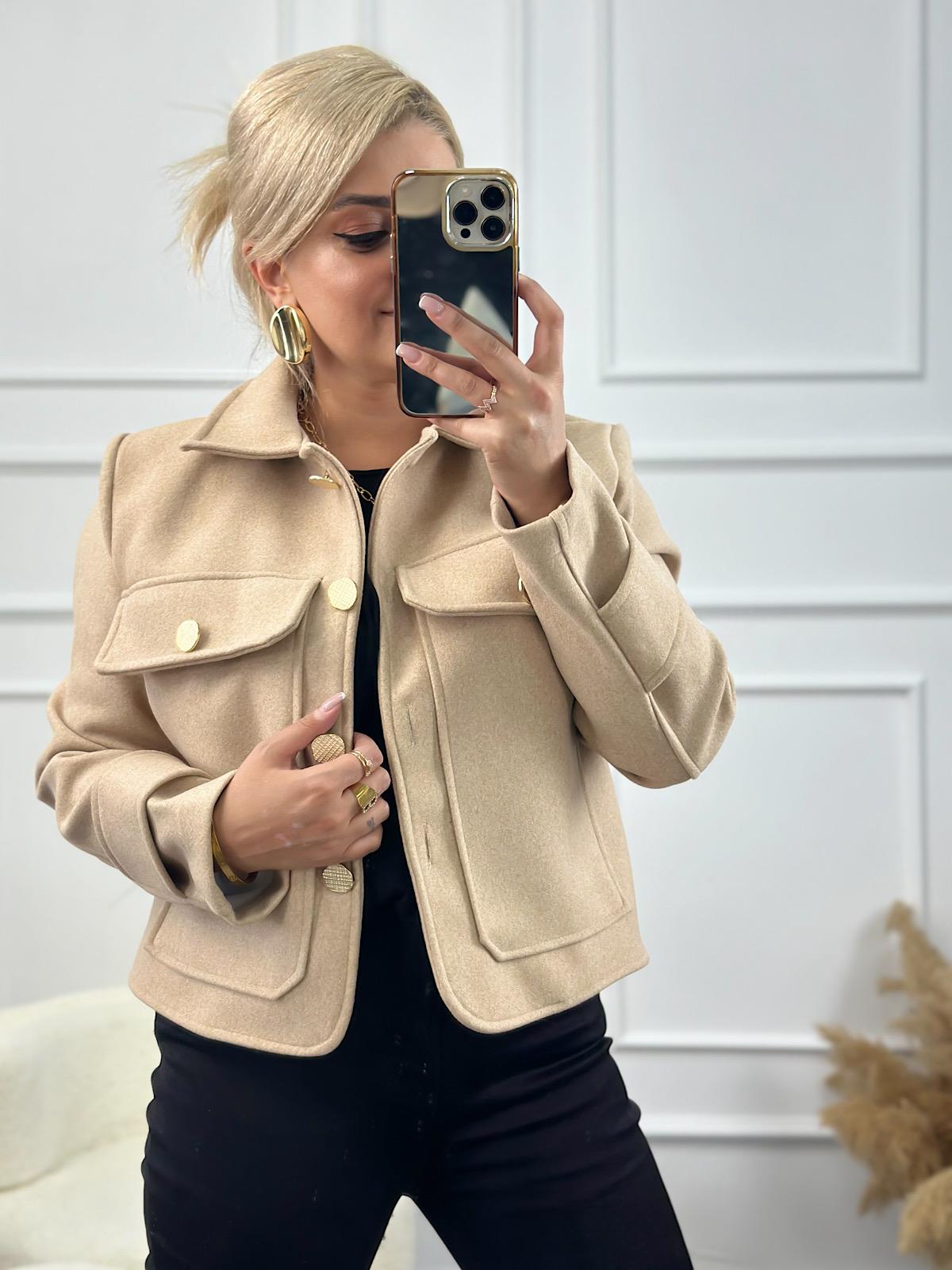 Marka Model Cepli Ceket BEJ