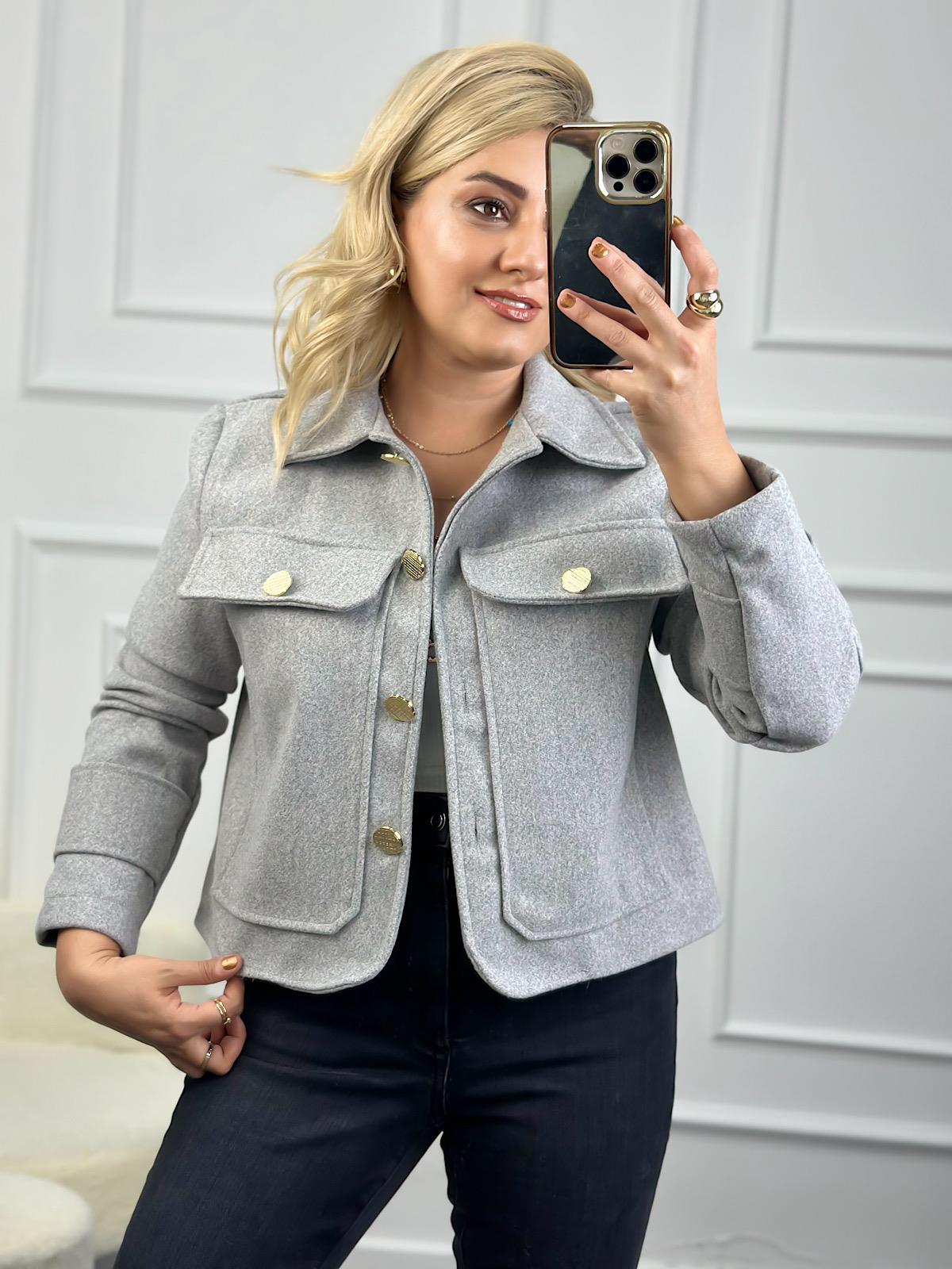 Marka Model Cepli Ceket GRİ