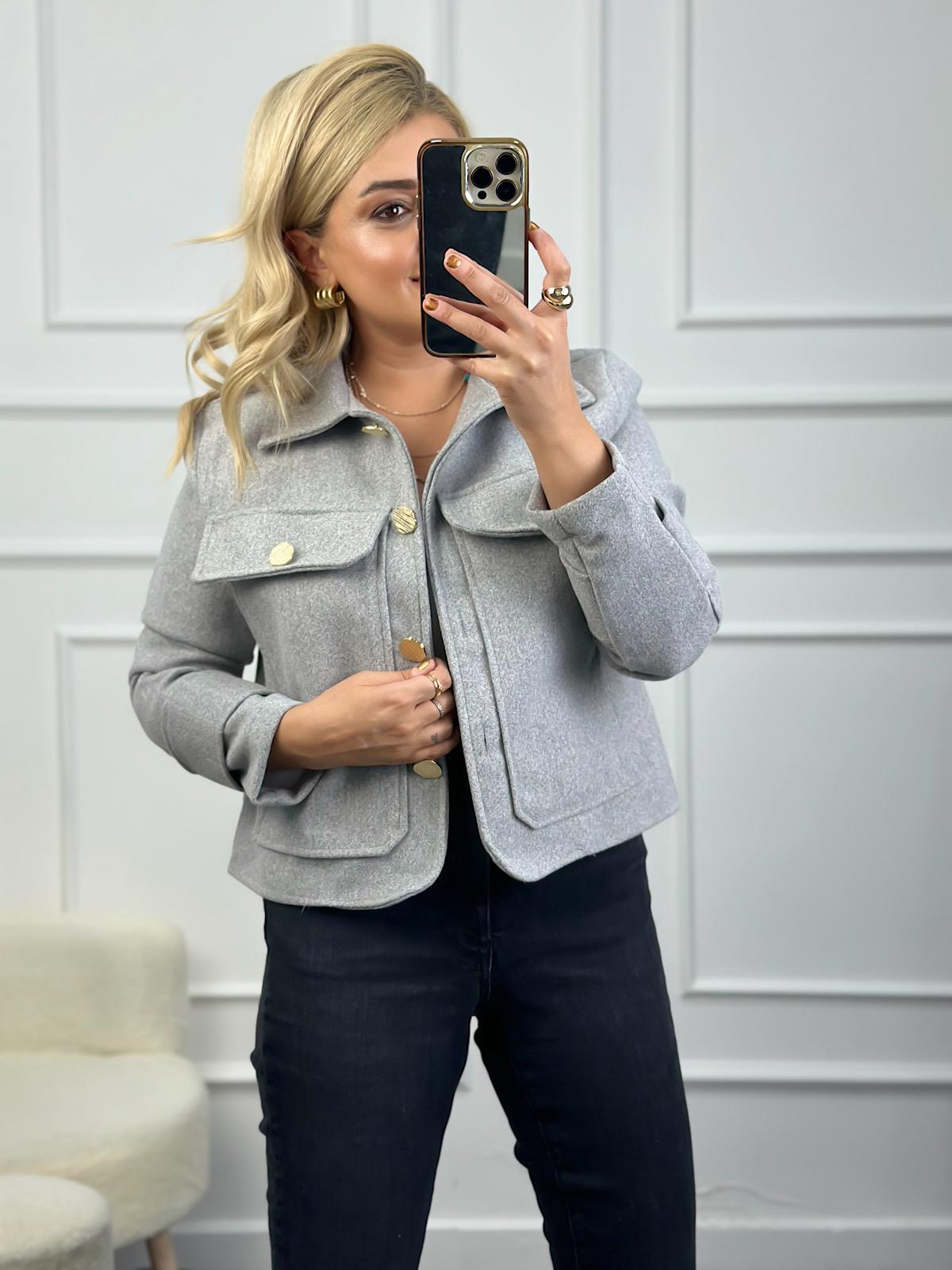 Marka Model Cepli Ceket GRİ