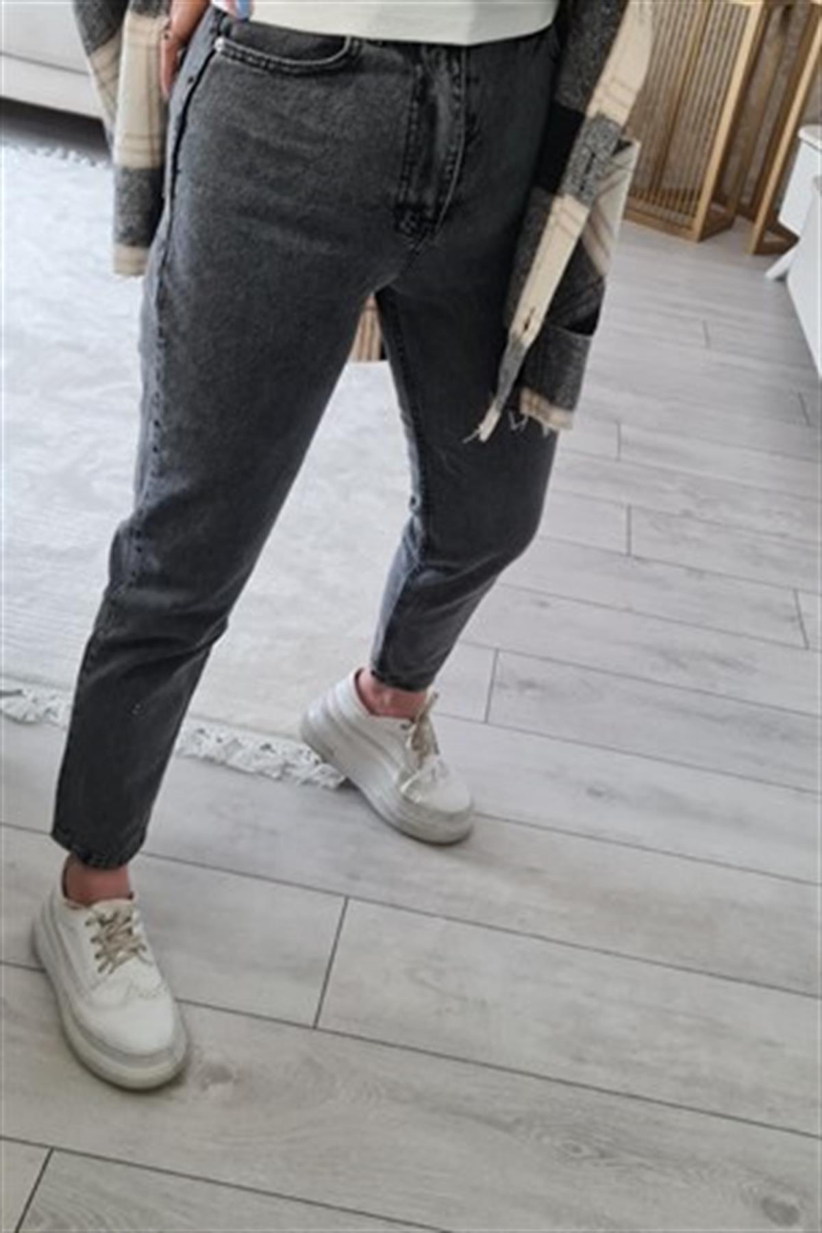 Mom Jean Wonderfull Gray GRİ