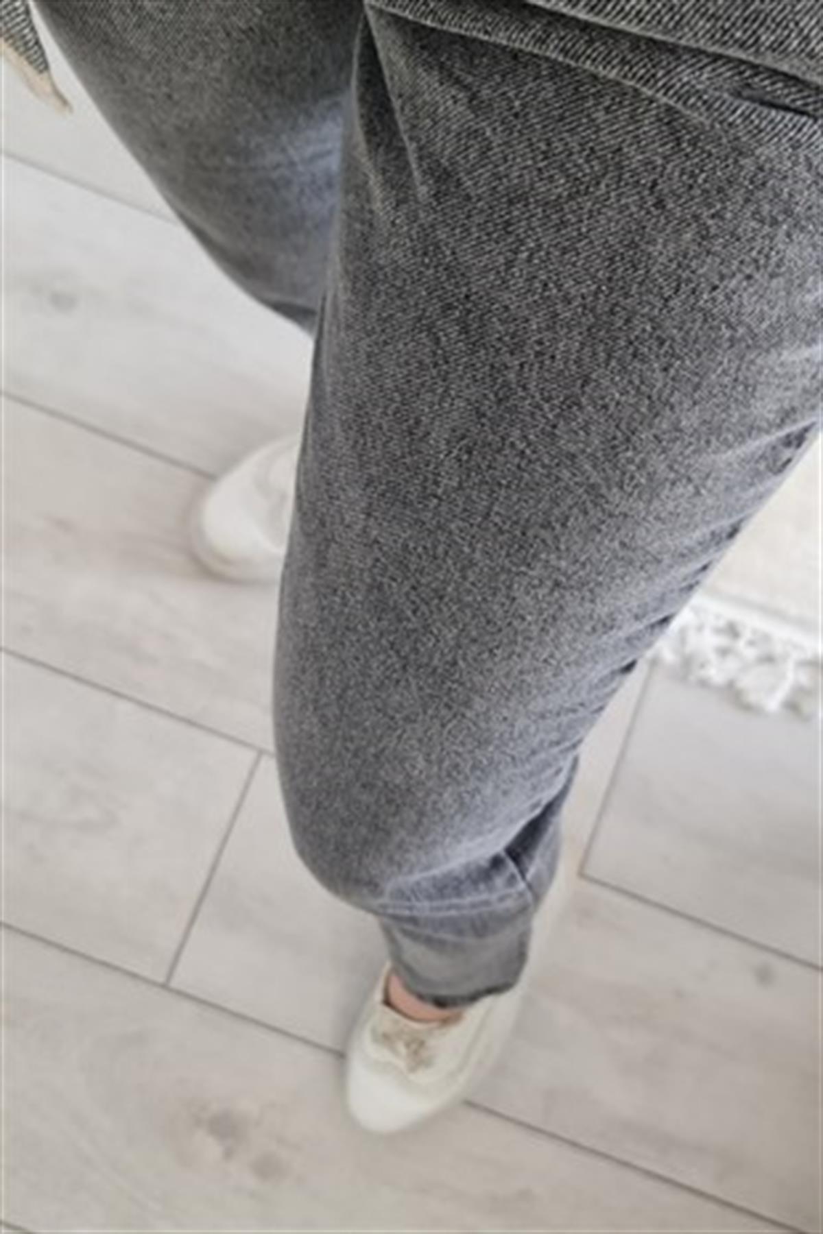 Mom Jean Wonderfull Gray GRİ