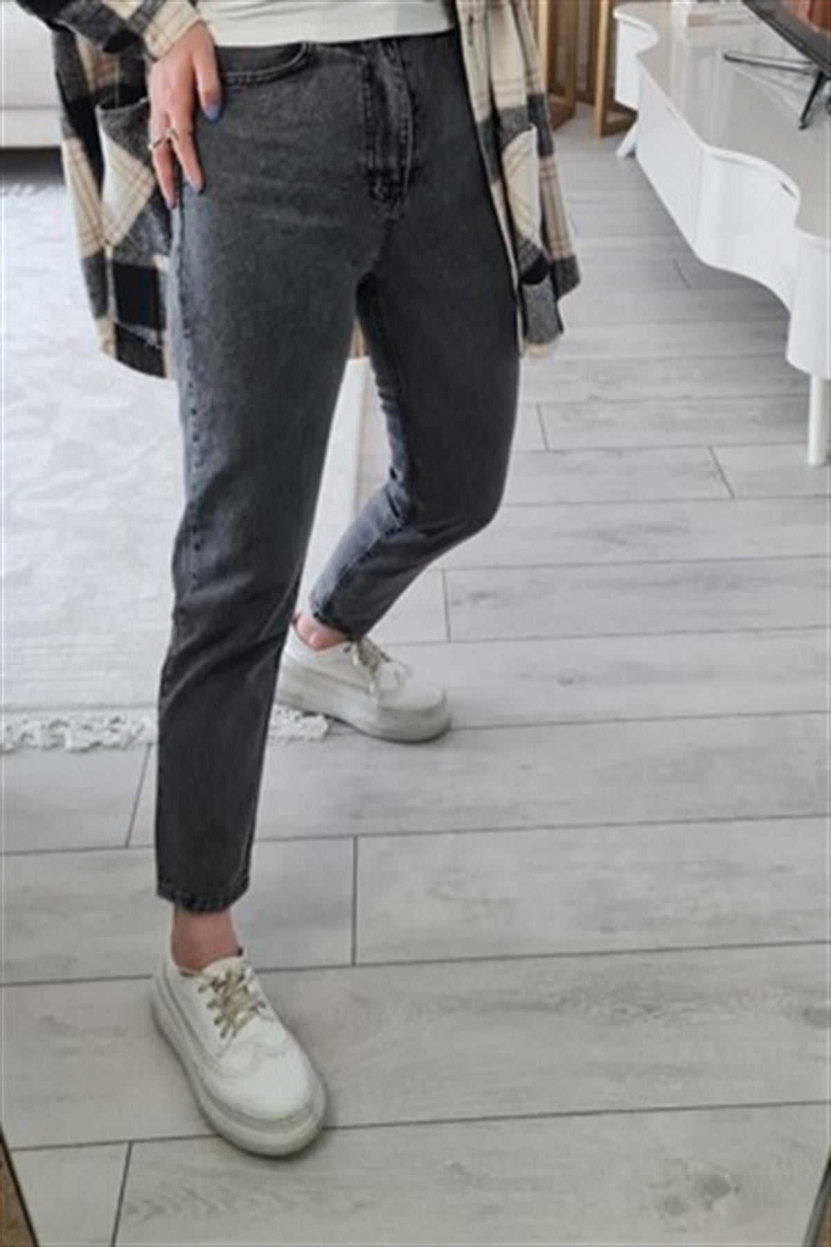 Mom Jean Wonderfull Gray GRİ