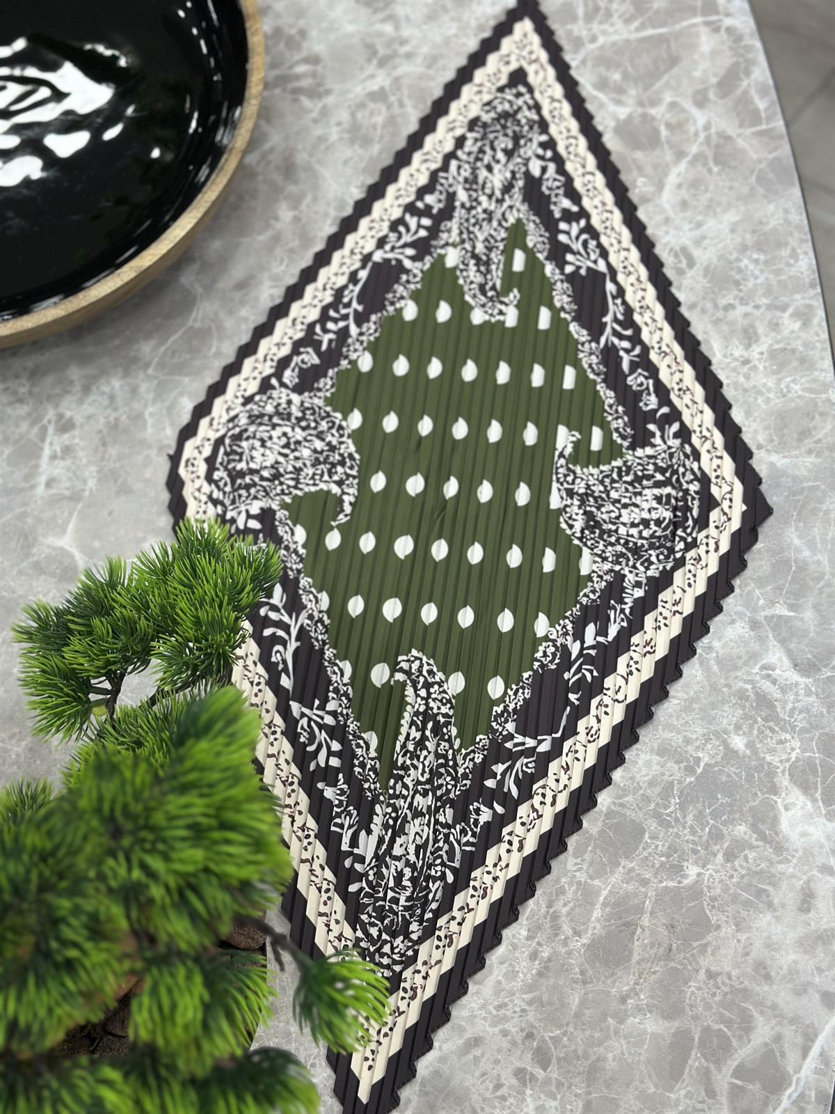 Piliseli Desenli Fular HAKİ