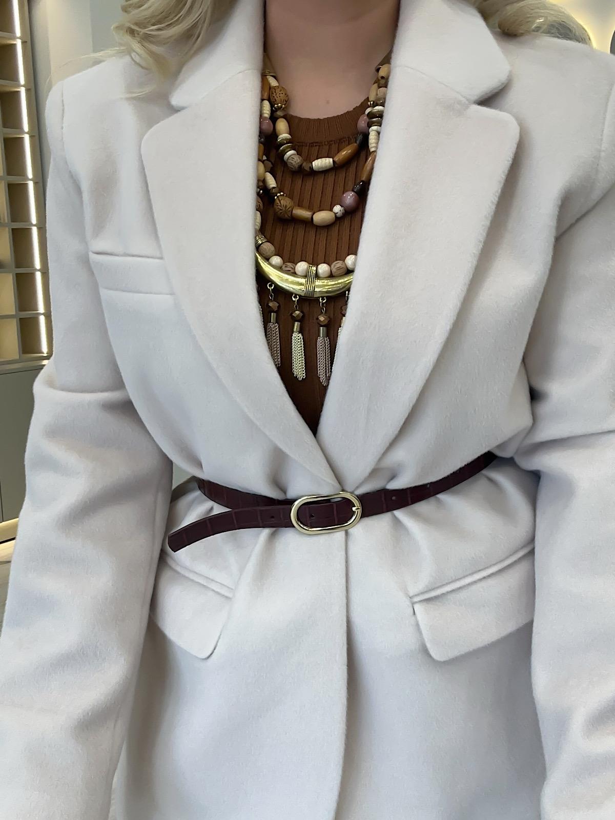 Premium Kalite Tay Tüyü Blazer BEJ