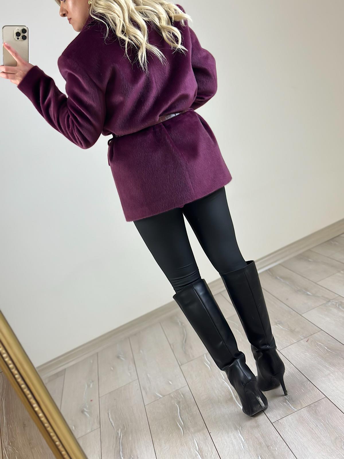 Premium Kalite Tay Tüyü Blazer MÜRDÜM