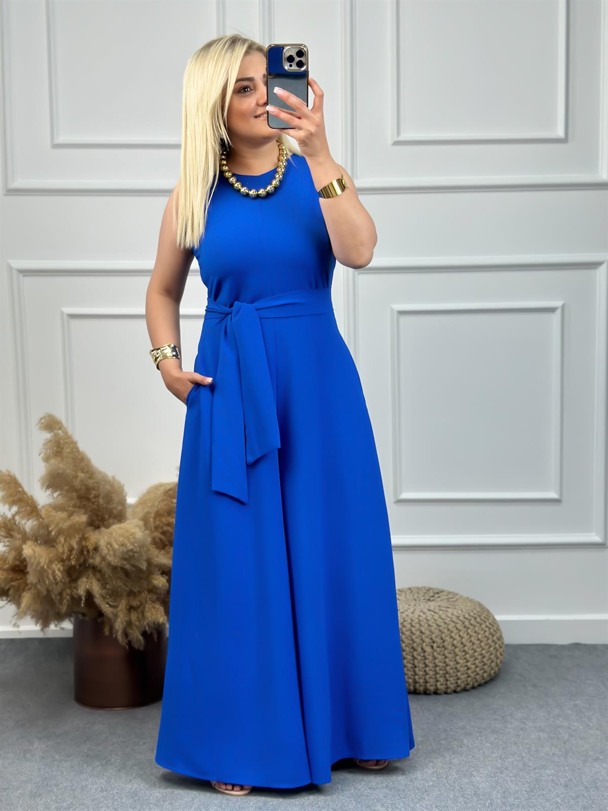 Şalvar Paça Kuşaklı Tulum SAKS