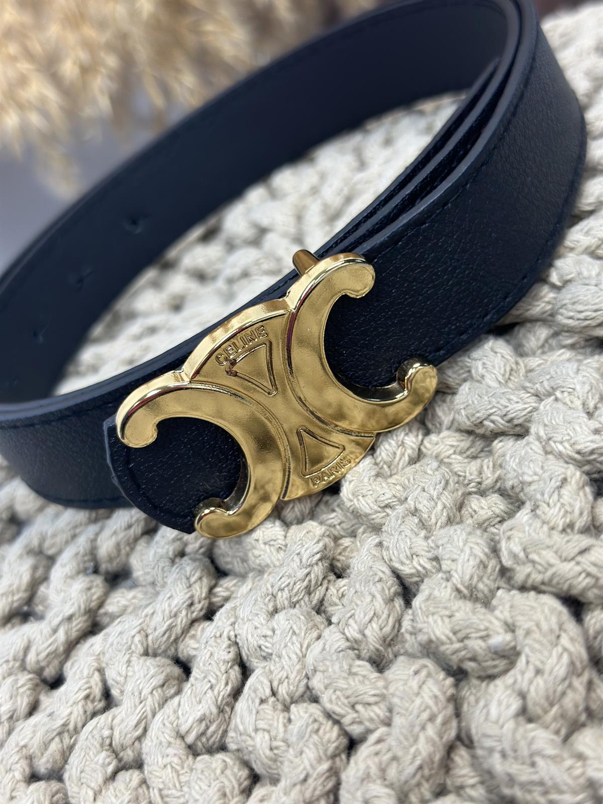 Tokalı Paris Baskılı Kemer GOLD