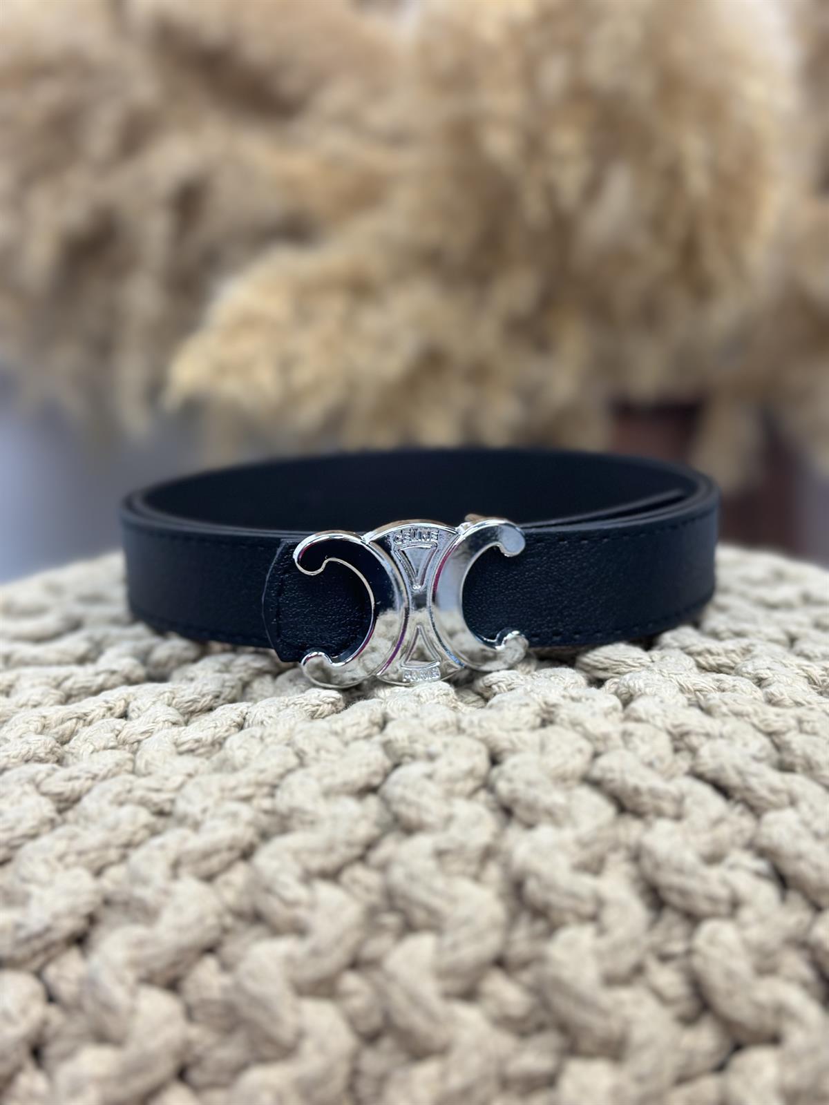 Tokalı Paris Baskılı Kemer GÜMÜŞ