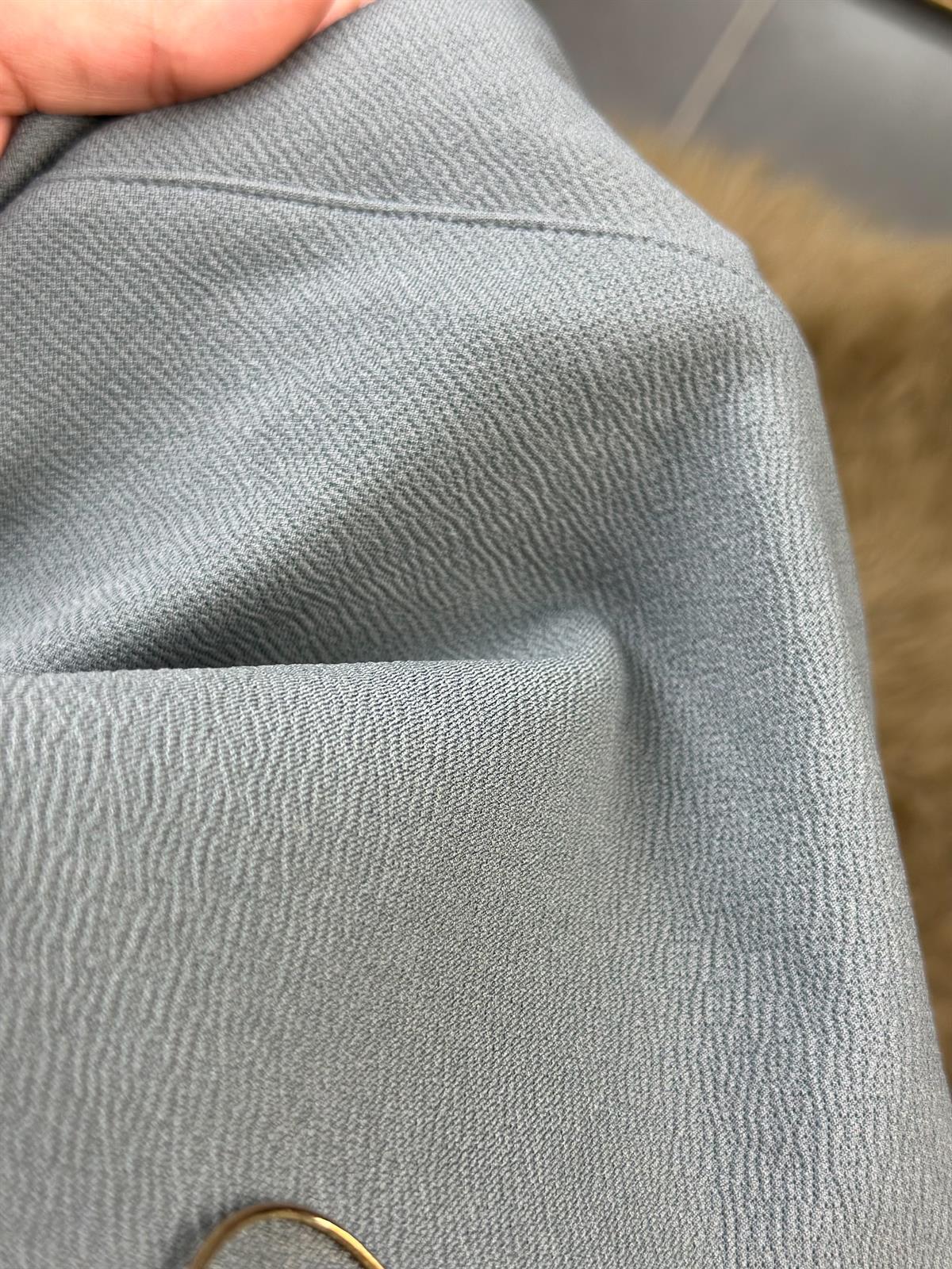 Yanları Yırtmaçlı Likralı Bol Paça Pantolon Bluz Takım ANTRASİT