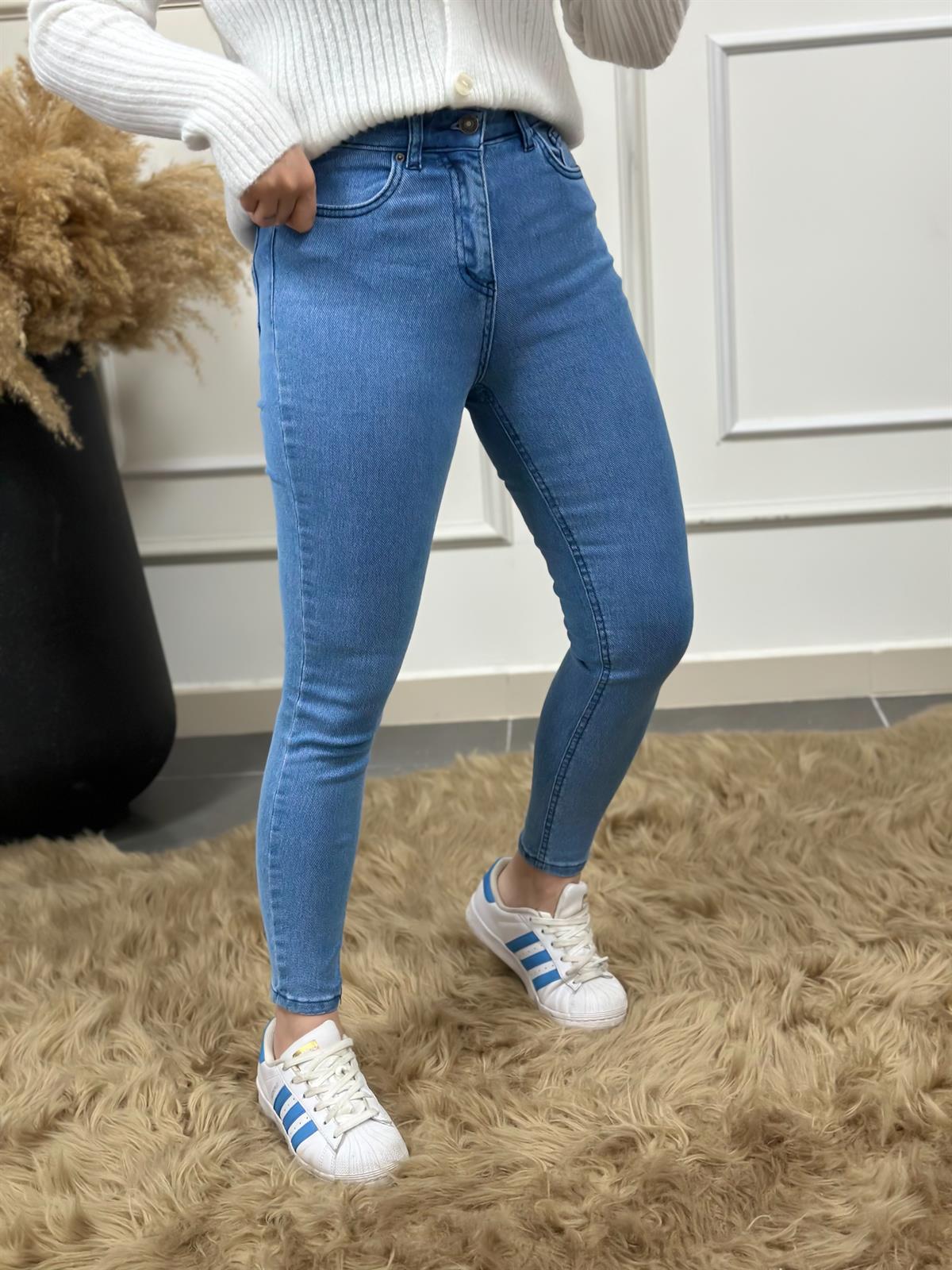 Yüksek Bel Skinny Jean BUZ MAVİ