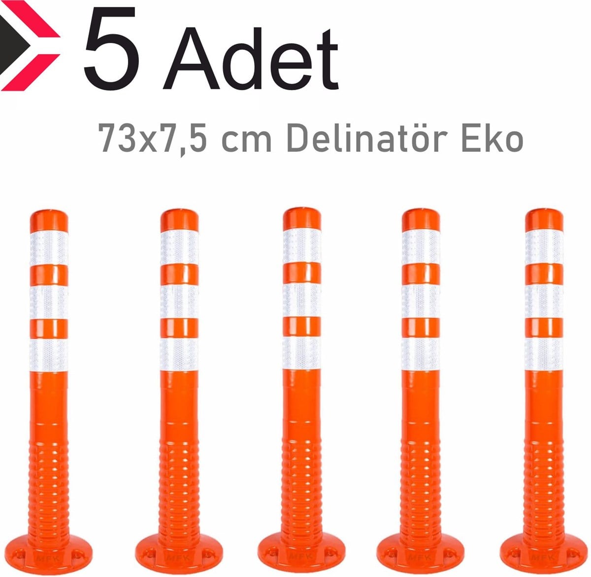 Delinatör 73 cm EKO, Esnek Duba 5 SET