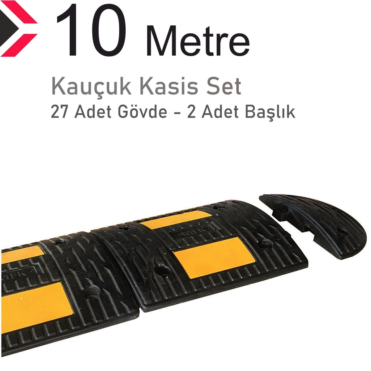 Kauçuk Hız Kesici, Yol Kasisi 30 x 35 x 4 cm