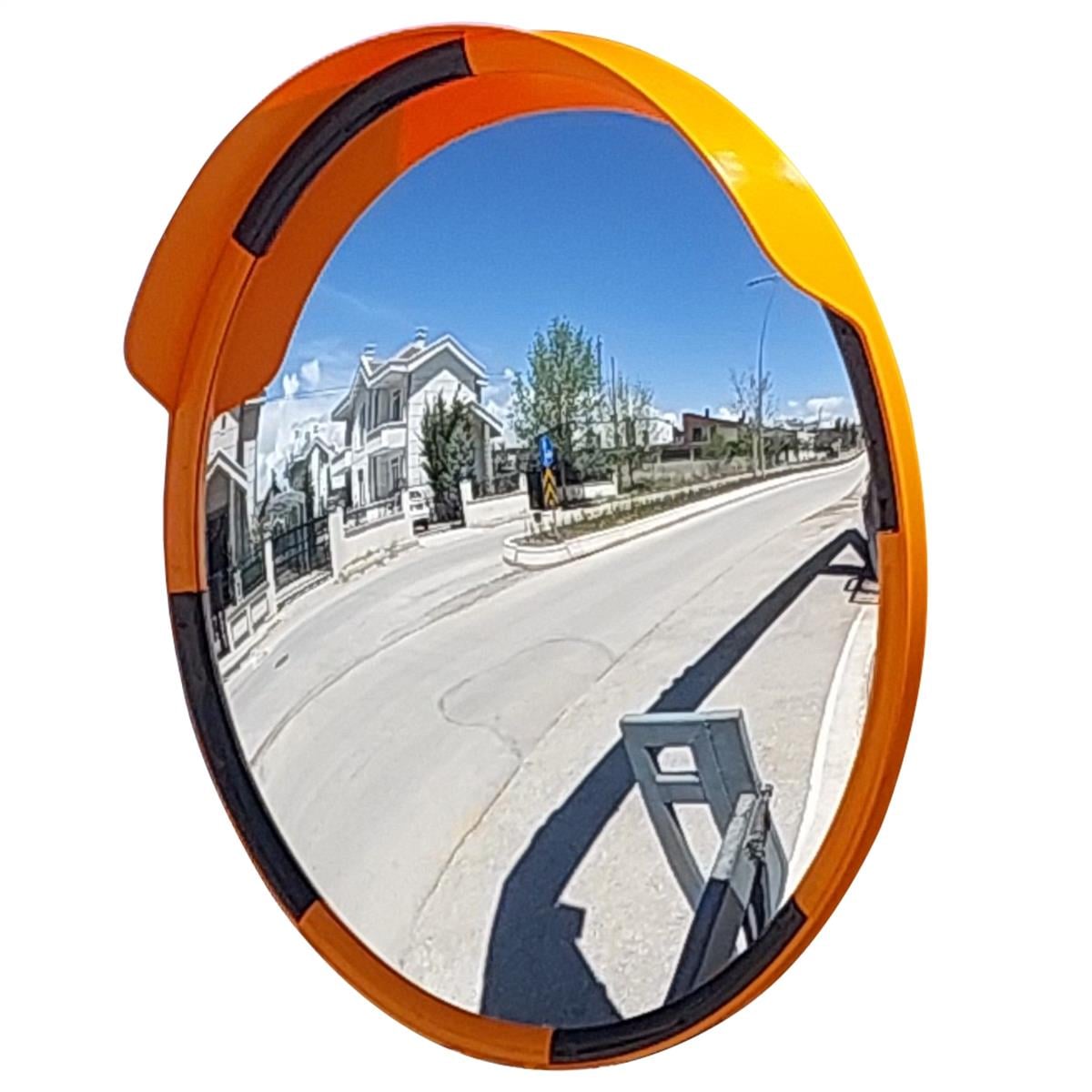 Trafik Güvenlik Aynası 60 cm Sarı-Siyah, Tümsek Ayna, Otopark Aynası
