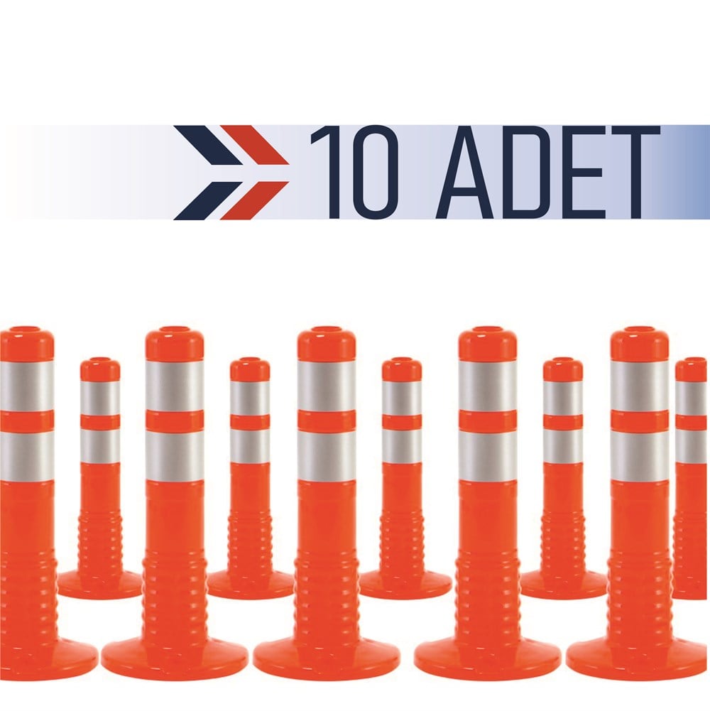 10`lu Delinatör Set 45 x 8 cm %100 TPU, Esnek Duba