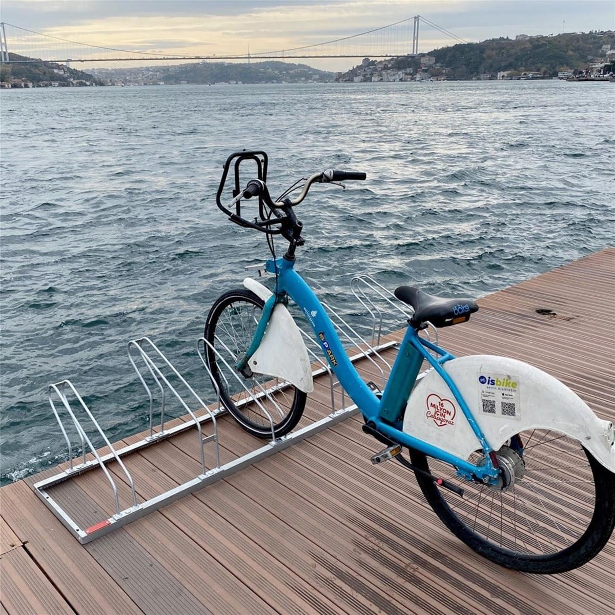Bisiklet Park Yeri Altılı Galvaniz Eko