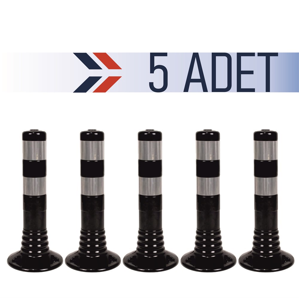 Delinatör 45 x 8 cm Siyah 5 Adet, Esnek Duba