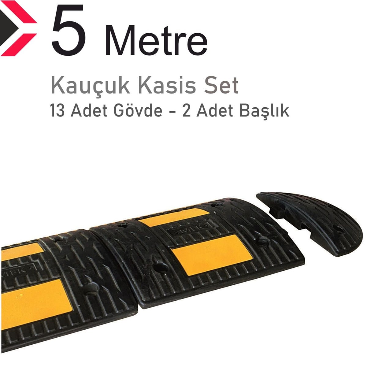 Kauçuk Hız Kesici, Yol Kasisi 30 x 35 x 4 cm