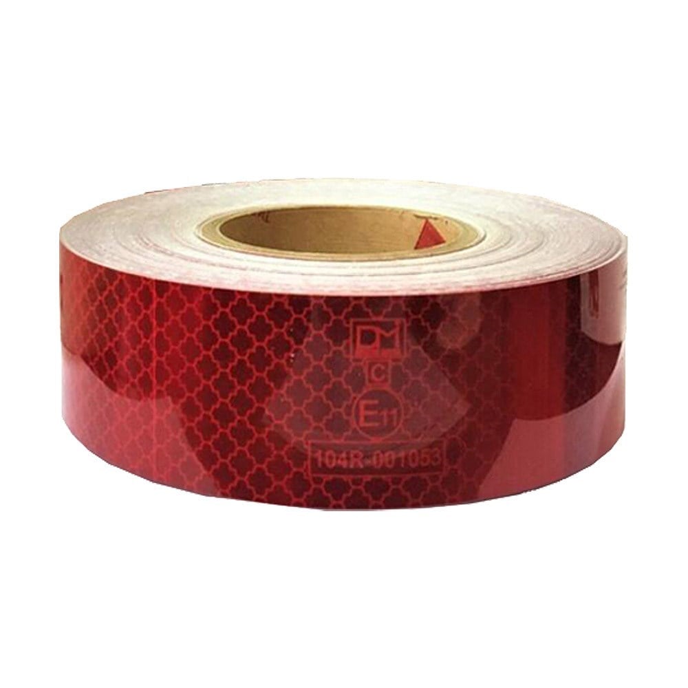Kırmızı Reflektif Bant, Tüvtürk Reflektif E11 Sertifikalı 5cm x 46mt