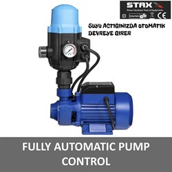     Staxx Power Su Pompası Paket Hidrofor Otomatik Sistem Su Pompası 0.5HP Bakır Sargı Tek Sarım Sargı