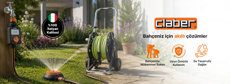 Claber 8410 Aquadue Duplo Evolution İki Çıkışlı Sulama Zamanlayıcı