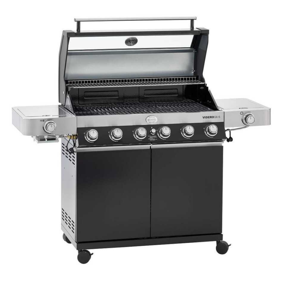 Rösle Videro G6-S Vario Gazlı Barbekü İstasyonu - Siyah