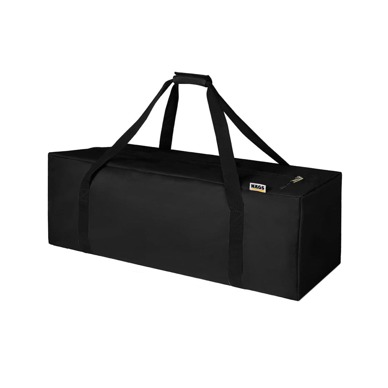 Haegs Taşıma Çantası, Fermuarlı Dayanıklı Seyahat Spor, Kamp Malzemeleri Saklama Çantası, Hurç, Valiz, 70L (60 x 30 x 30 cm) - Siyah