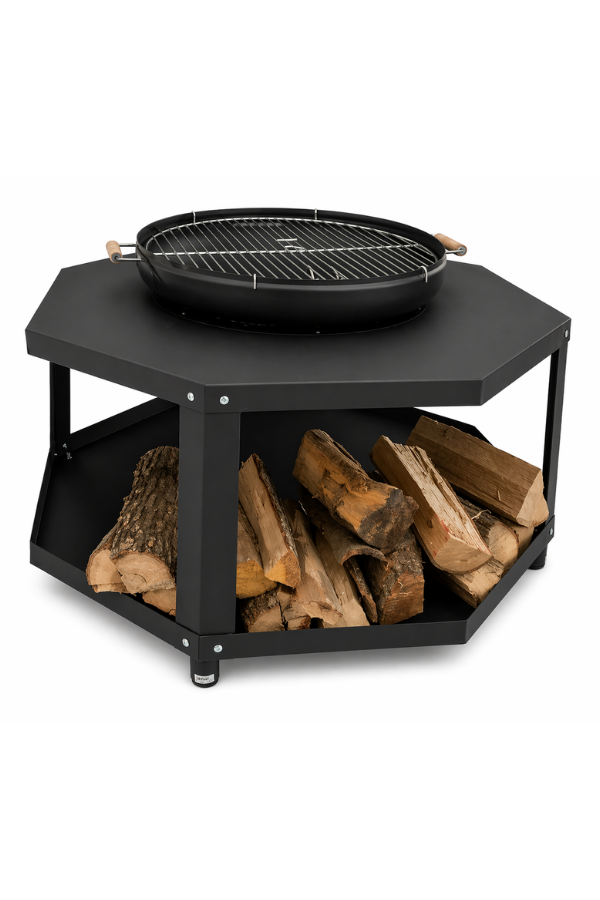 Opia Octa Sekizgen Odunluklu Ateş Çukuru ve Mangal