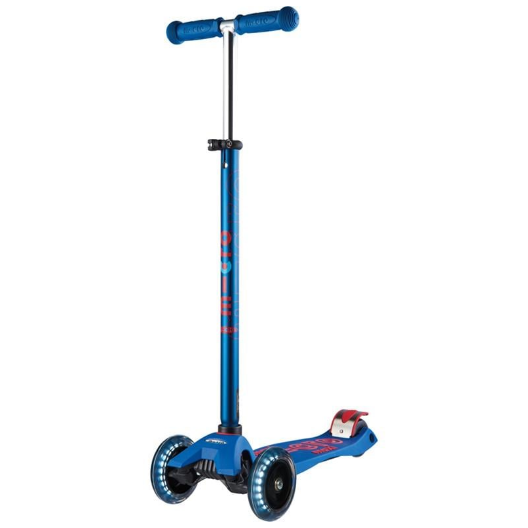 Micro Maxi Micro Deluxe LED 3 Tekerlekli Scooter Blue