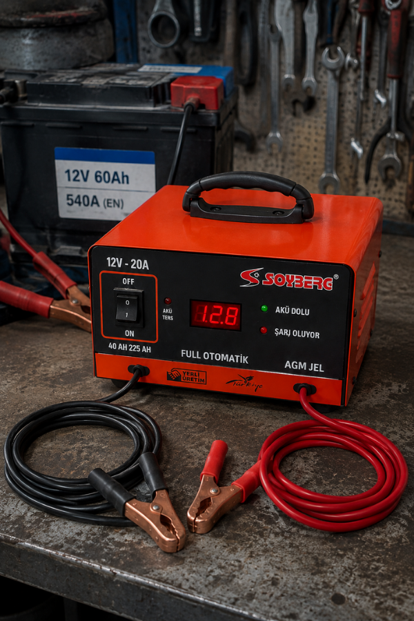 Soyberg S-1220 Otomatik Akü Şarj Cihazı