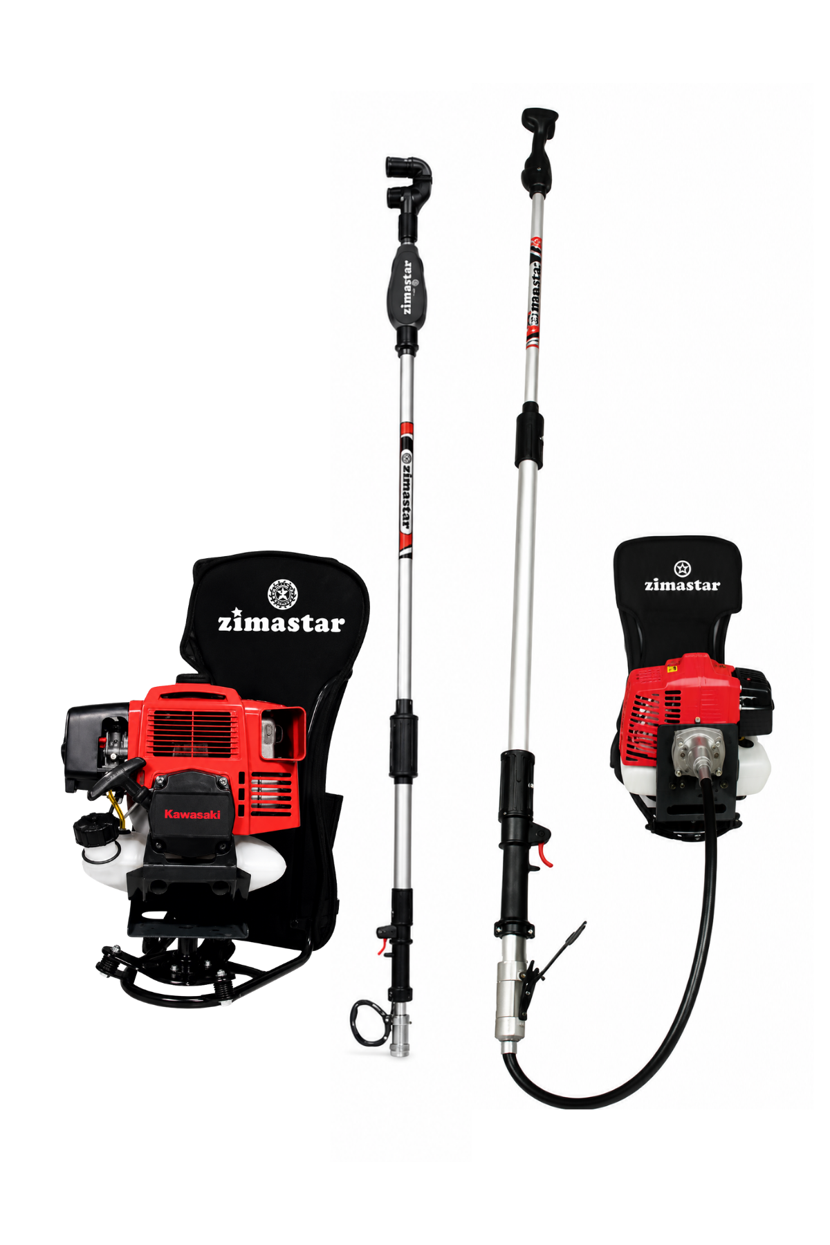 Zimastar ZS-900 Kawasaki Motorlu Benzinli Kancalı Zeytin Hasat Makinası + Tırpan 3.1HP