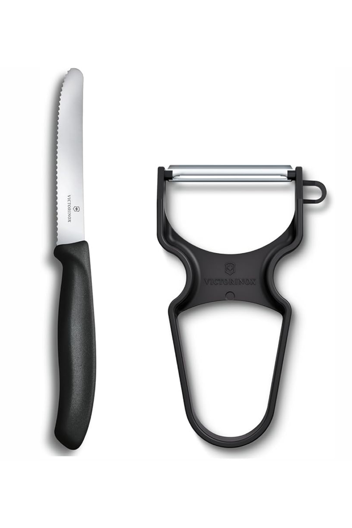 Victorinox 6.7113.23 Soyacak ve Sofra Bıçağı Seti, 2li Set Siyah