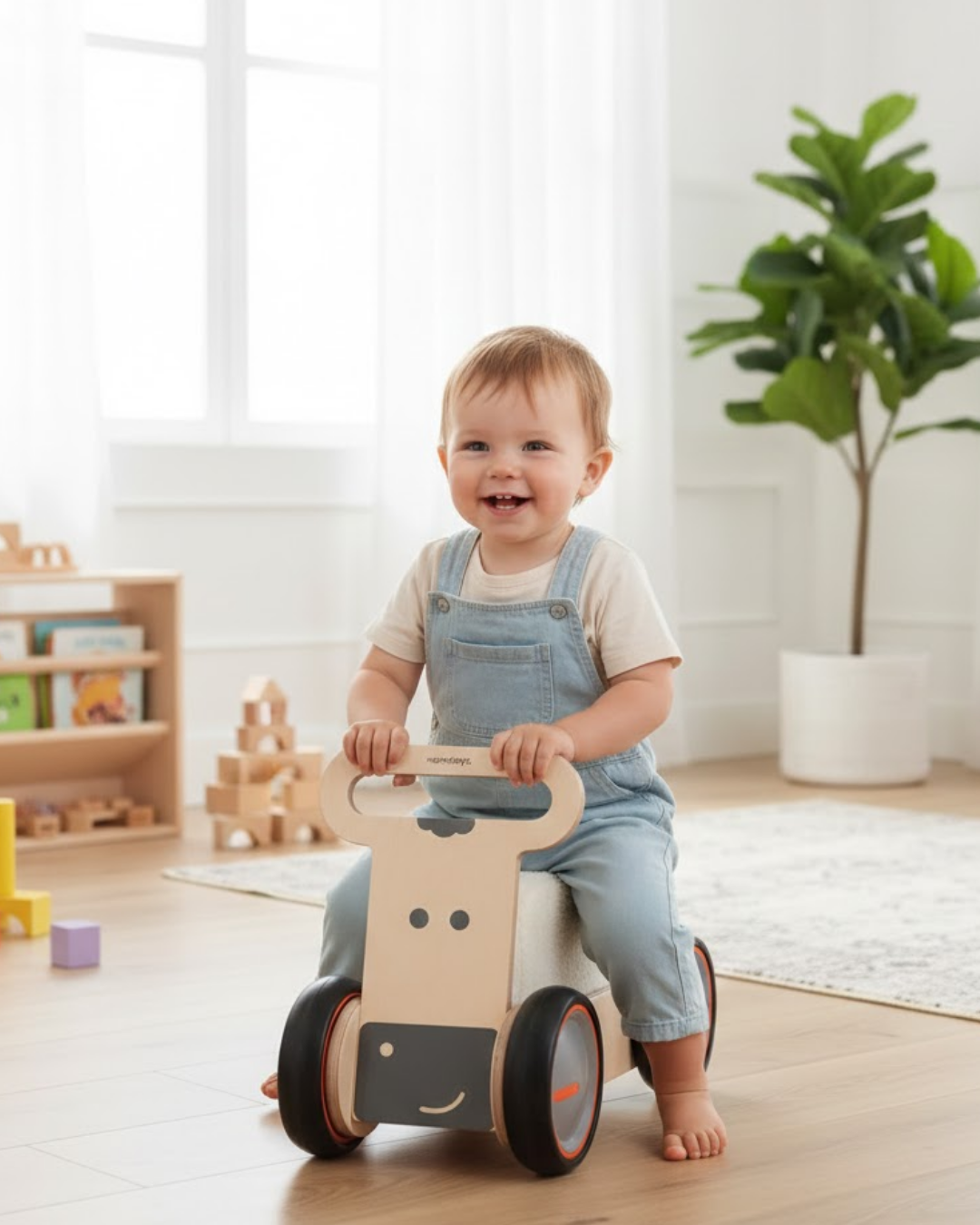 Mamatoyz 03DSC DriveMe Soft İnek Figürlü -Yürüteç ve Oyuncak Deposu