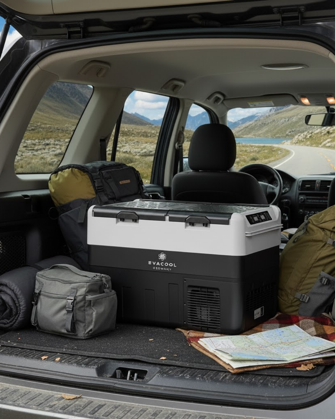 Evacool EVA55AX  12/24V 55 Litre Kompresörlü Oto Buzdolabı