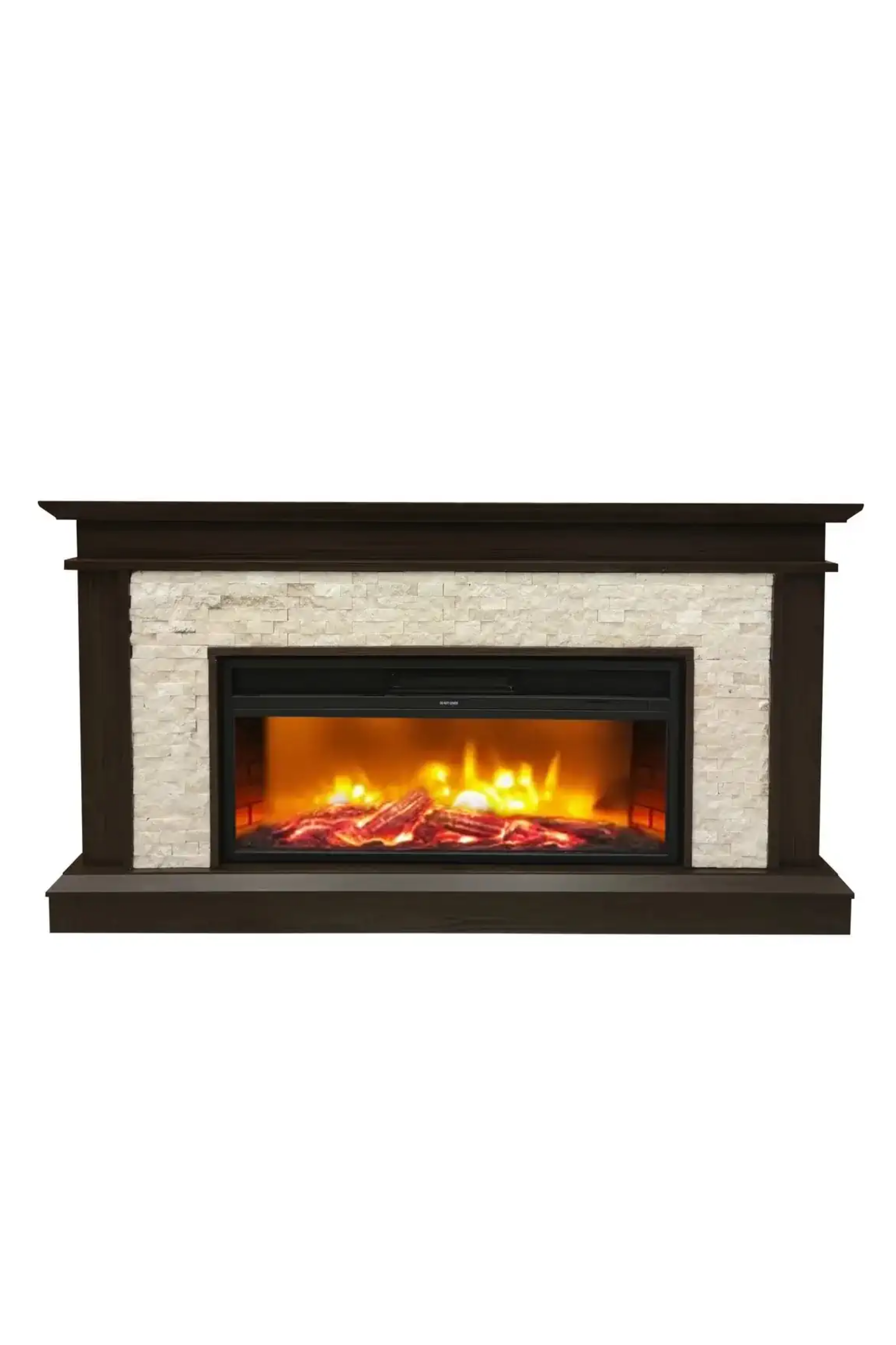 Dlc Tuvalu Kahve 1800W Dekoratif Elektrikli Şömine