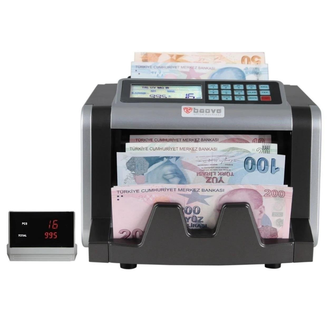 Baove GB7200B Karışık Para Sayma Makinesi ve Sahte Yakalama - TL - Euro - Usd + Müşteri Ekranı Hediye