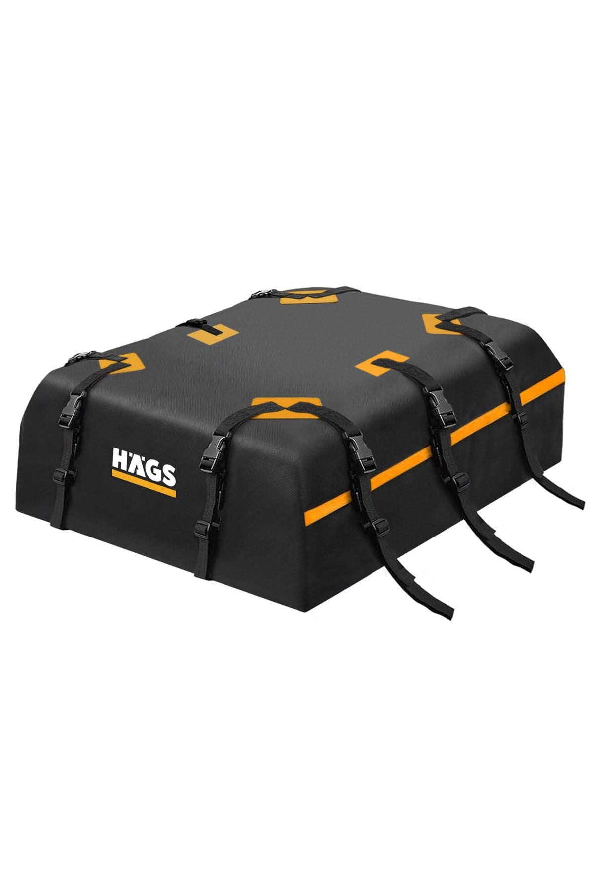 Haegs Araç Üstü Bagaj Çantası, Port Bagaj, Araç Üstü Tavan Çantası, Ağır Hizmet Tipi, Su Geçirmez, 570 L (130 x 102 x 43cm) Siyah - Turuncu