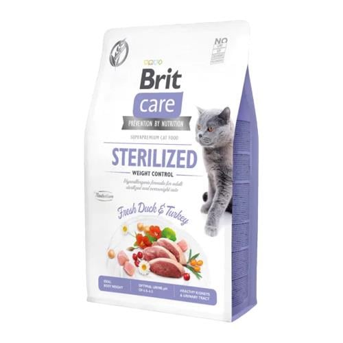 Brit Care Tahılsız Kilo Dengeleyici Ördekli Kısırlaştırılmış 2 kg Yetişkin Kedi Maması