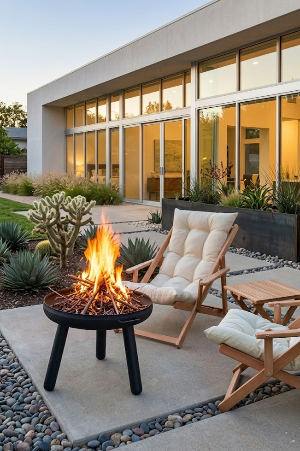 Opia Magma 45 cm Ateş Çukuru Bahçe Şöminesi