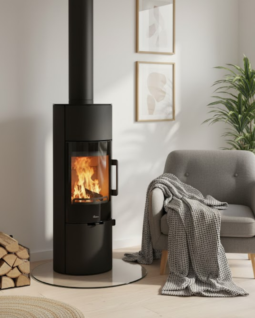 Lacunza Maya Acu Vision 7-9,5 kW Odun Sobası