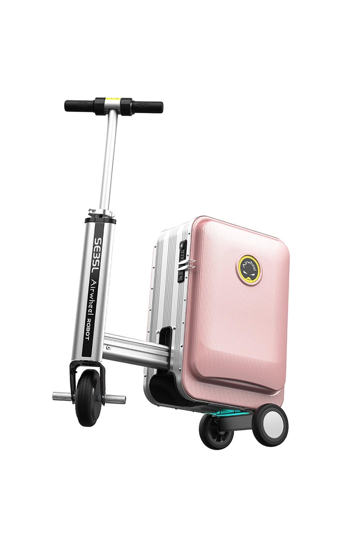 Airwheel SE3SL Elektrikli Binilebilir Scooter Valiz Pembe