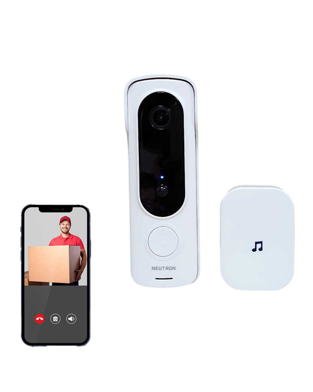 Neutron NTL-SB-02MP Wi-Fi Görüntülü Kapı Zili