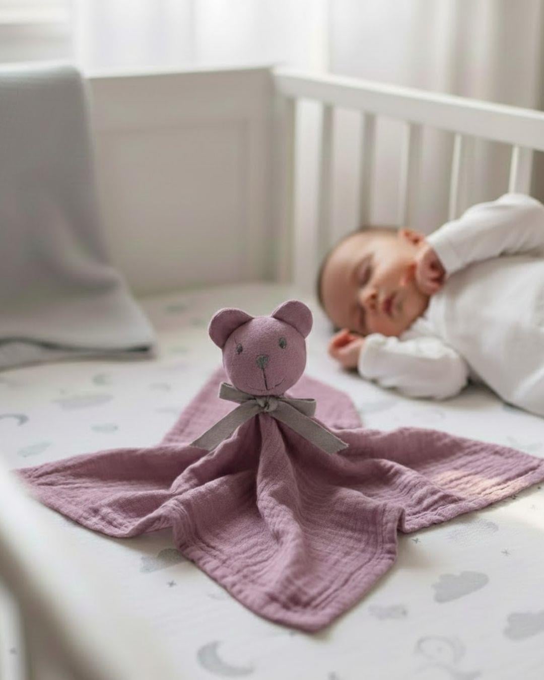 Reyo Beberotti Müslin Uyku Oyun Arkadaşı Mor