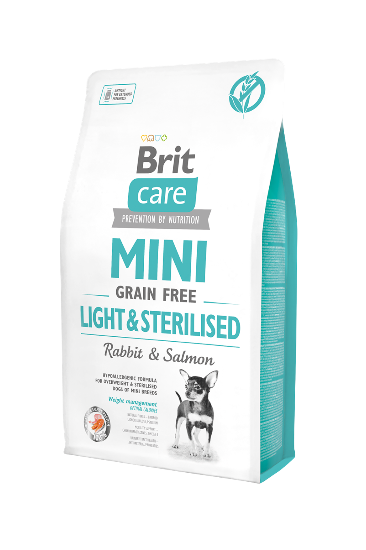 Brit Care Mini Light & Sterilised Tavşanlı 2 kg Küçük Irk Yetişkin Köpek Maması