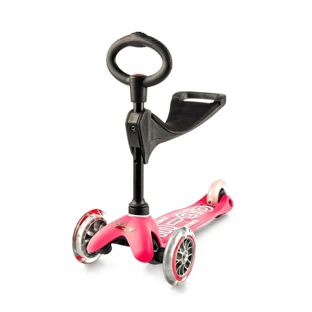 Micro Mini Micro 3in1 Deluxe 3 Tekerlekli Scooter Pembe