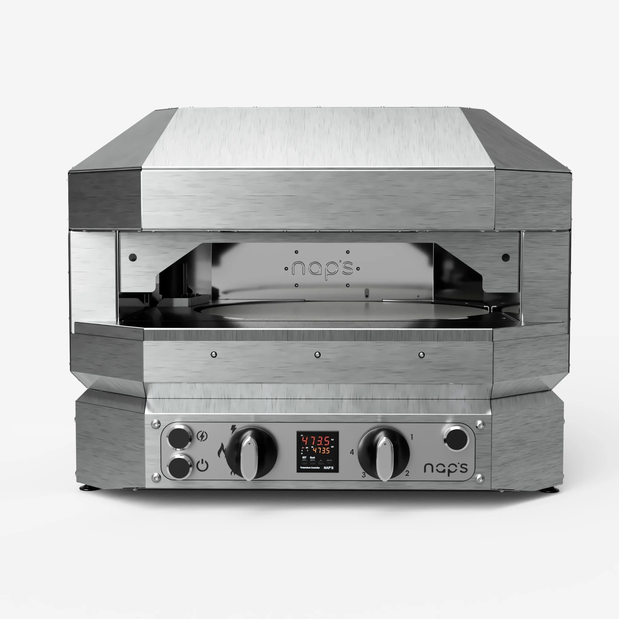 Nap's N45 Pro LPG ve Doğal Gazlı Dijital Döner Taş Tabanlı Fırın-Önlük Hediye