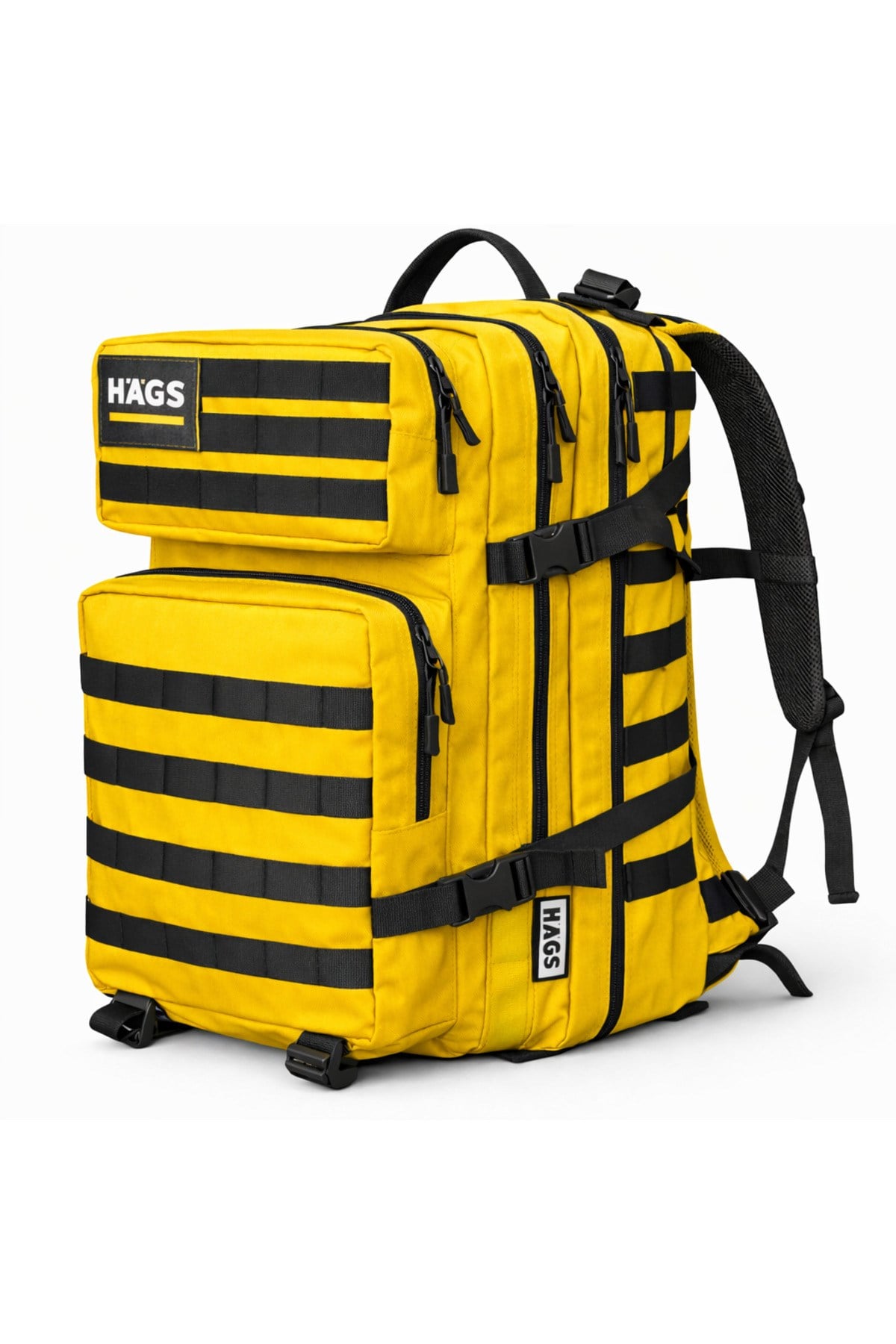 HAEGS Askeri Taktik Sırt Çantası, Ordu Derecesinde Sağlam, Ağır Hizmet Taktik Çanta, 3 Günlük Acil Durum Hücum Çantası, Kampçılık, Dağcılık, Trekking Seyahat Sırt Çantası- 45L - Sarı